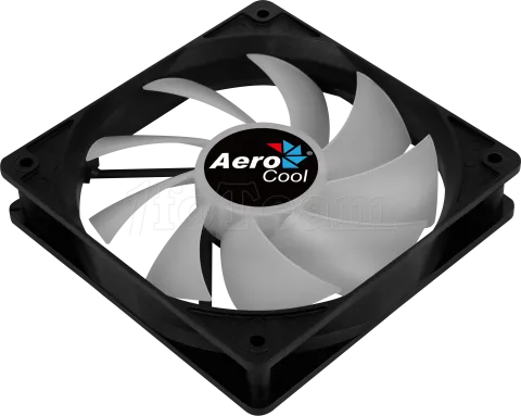 Photo de Ventilateur de boitier Aerocool Frost PWM RGB 12cm (Noir)