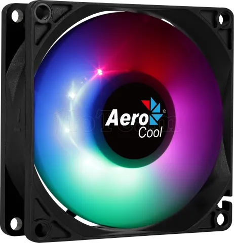 Photo de Ventilateur de boitier AeroCool Frost RGB 8cm (Noir)