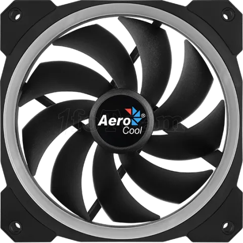 Photo de Ventilateur de boitier AeroCool Orbit RGB 12cm (Noir)