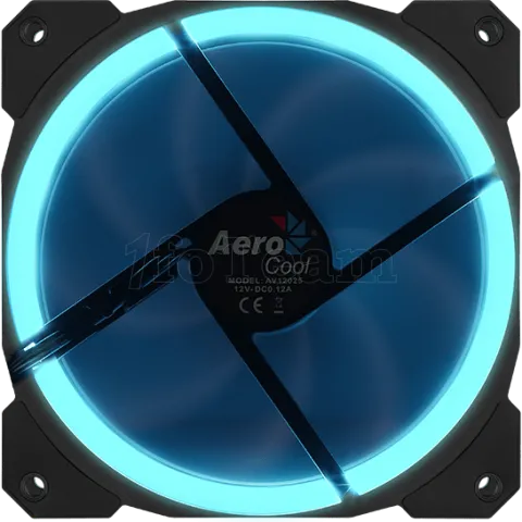 Photo de Ventilateur de boitier AeroCool Orbit RGB 12cm (Noir)