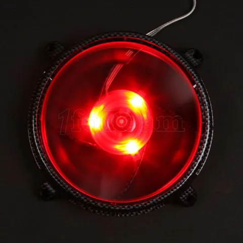 Photo de Ventilateur de boitier Aerocool RS12 Carbon Fiber Edition Rouge 120 mm (12 cm)