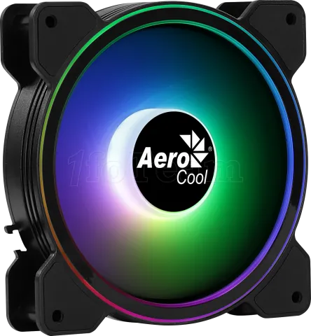 Photo de Ventilateur de boitier Aerocool Saturn 12F A RGB 12cm (Noir)