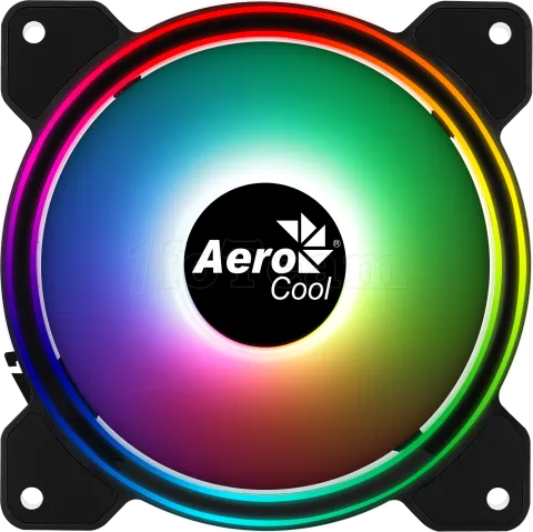 Photo de Ventilateur de boitier Aerocool Saturn 12F A RGB 12cm (Noir)