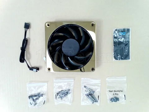 Photo de Ventilateur de boitier Alphacool Apex Stealth Metal Power - 12cm (Or) - ID 223857