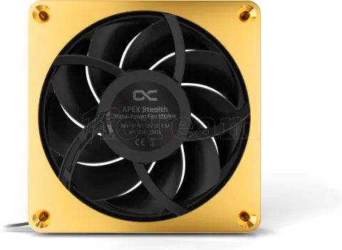 Photo de Ventilateur de boitier Alphacool Apex Stealth Metal Power - 12cm (Or)