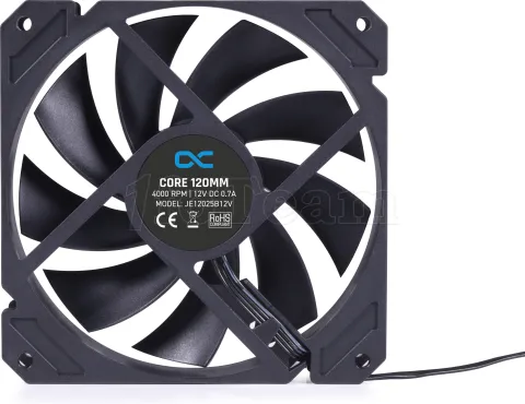 Photo de Ventilateur de boitier Alphacool Core 4000trs/mn - 12cm (Noir)