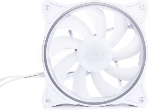 Photo de Ventilateur de boitier Alphacool Rise Aurora RGB - 12cm (Blanc)