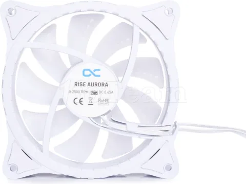 Photo de Ventilateur de boitier Alphacool Rise Aurora RGB - 12cm (Blanc)