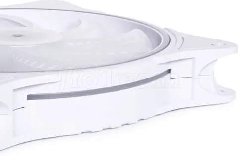 Photo de Ventilateur de boitier Alphacool Rise Aurora RGB - 14cm (Blanc)