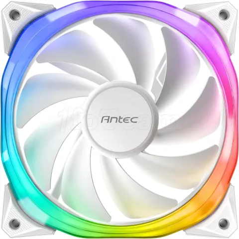 Photo de Ventilateur de boitier Antec Fusion aRGB - 12cm (Blanc)