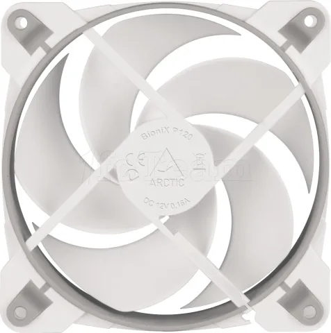 Photo de Ventilateur de boitier Arctic BioniX P120 - 12cm (Blanc/Gris)