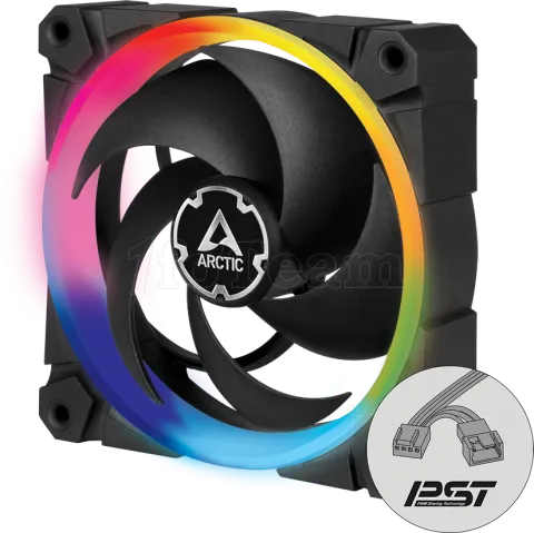 Photo de Ventilateur de boitier Arctic BioniX P120 RGB - 12cm (Noir)