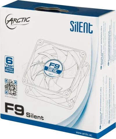Photo de Ventilateur de boitier Arctic Cooling F9 Silent 92mm (Noir/Blanc)