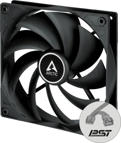 Photo de Ventilateur de boitier Arctic F14 PST Continuous Operation - 14cm (Noir)