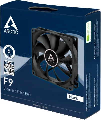 Photo de Ventilateur de boitier Arctic F9 - 9,2cm (Noir)