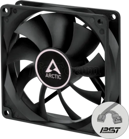 Photo de Ventilateur de boitier Arctic F9 PST Continuous Operation - 9,2cm (Noir)