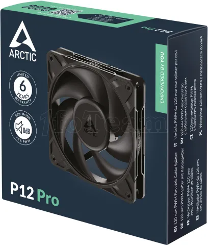 Photo de Ventilateur de boitier Arctic P12 Pro - 12cm (Noir)