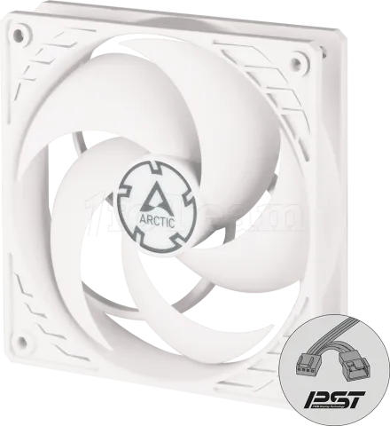 Photo de Ventilateur de boitier Arctic P12 PST - 12cm (Blanc)