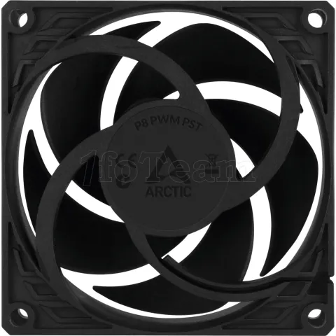 Photo de Ventilateur de boitier Arctic P8 PST - 8cm (Noir)