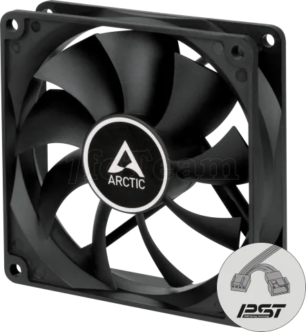 Photo de Ventilateur de boitier Arctic P9 PWM PST Continuous Operation - 9,2cm (Noir)