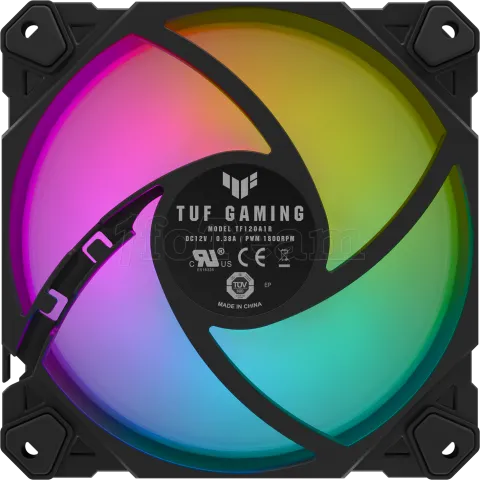 Photo de Ventilateur de boitier Asus Tuf Gaming TF RGB - 12cm (Noir)