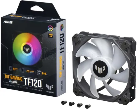 Photo de Ventilateur de boitier Asus Tuf Gaming TF RGB - 12cm (Noir)