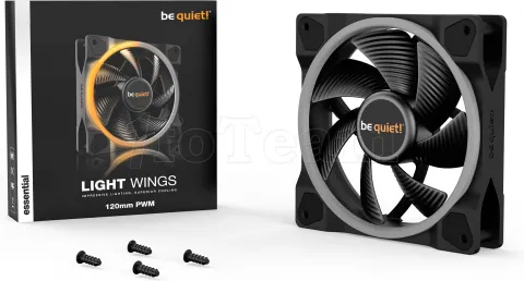 Photo de Ventilateur de boitier Be Quiet Light Wings RGB - 12cm (Noir)