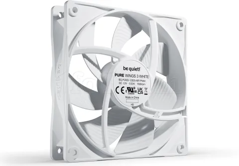 Photo de Ventilateur de boitier be quiet! Pure Wings 3 PWM - 12cm (Blanc)