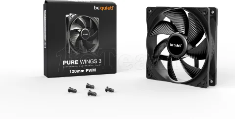 Photo de Ventilateur de boitier Be Quiet Pure Wings 3 PWM - 12cm (Noir)