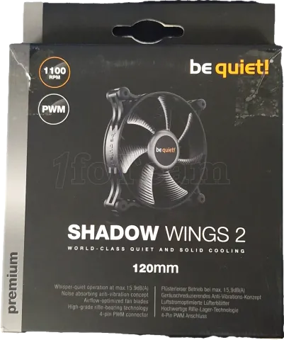 Photo de Ventilateur de boitier be quiet! Shadow Wings 2 PWM - 12cm (Noir) - ID 197812
