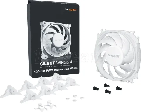 Photo de Ventilateur de boitier Be Quiet Silent Wings 4 Haute-vitesse - 12cm (Blanc)