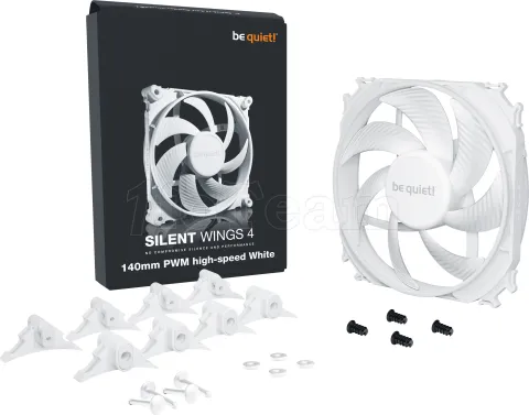 Photo de Ventilateur de boitier Be Quiet Silent Wings 4 Haute-vitesse - 14cm (Blanc)