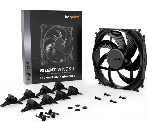 Photo de Ventilateur de boitier Be Quiet Silent Wings 4 Haute-vitesse - 14cm (Noir)