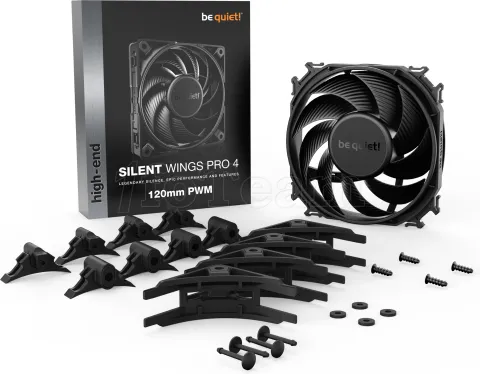 Photo de Ventilateur de boitier Be Quiet Silent Wings 4 Pro - 12cm (Noir)