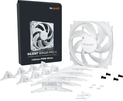 Photo de Ventilateur de boitier Be Quiet Silent Wings 4 Pro - 14cm (Blanc)