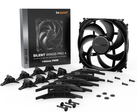 Photo de Ventilateur de boitier Be Quiet Silent Wings 4 Pro - 14cm (Noir)