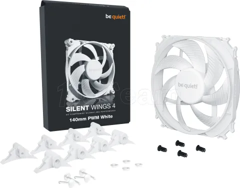 Photo de Ventilateur de boitier be quiet! Silent Wings 4 PWM - 14cm (Blanc)