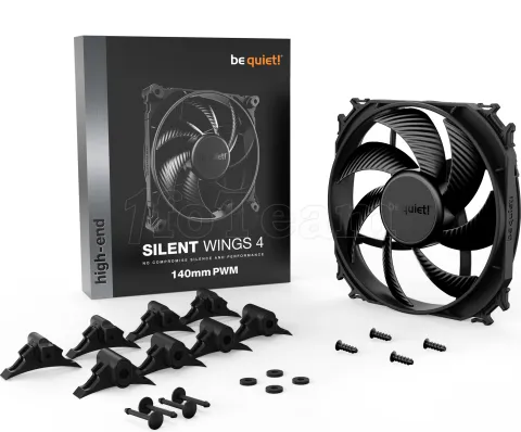 Photo de Ventilateur de boitier Be Quiet Silent Wings 4 PWM - 14cm (Noir)