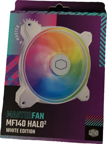 Photo de Ventilateur de boitier Cooler Master MasterFan MF Halo² RGB - 14cm (Blanc) - SN MFLB4DW16NP2R21230100262 - ID 197813