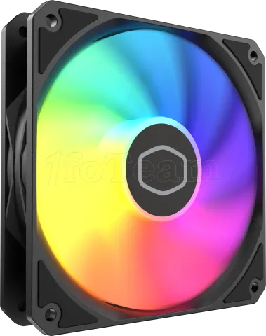 Photo de Ventilateur de boitier Cooler Master MasterFan MF120 Lite RGB - 12cm (Noir)
