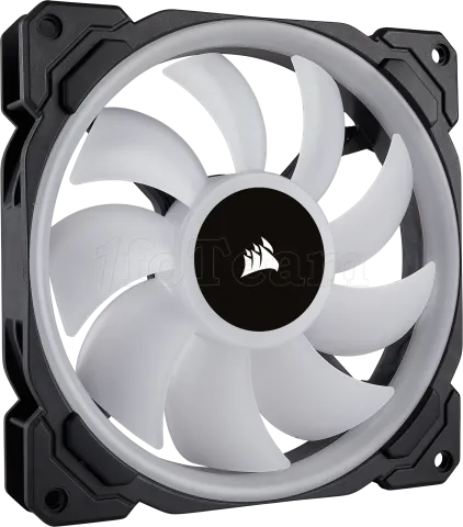 Photo de Ventilateur de boitier Corsair Dual Light Loop LL140 RGB - 14cm (Noir)