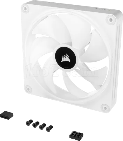 Photo de Ventilateur de boitier Corsair iCue Link QX RGB - 14cm (Blanc)