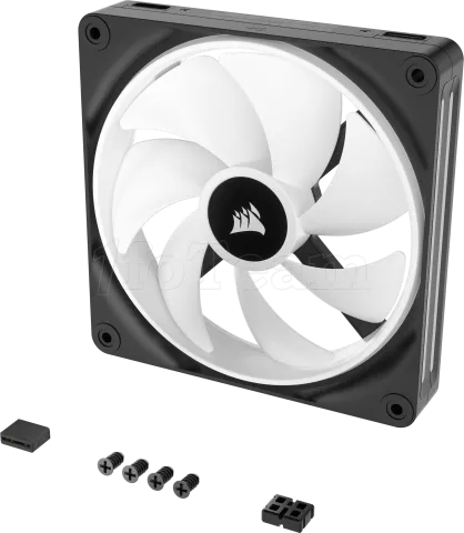 Photo de Ventilateur de boitier Corsair iCue Link QX RGB - 14cm (Noir)