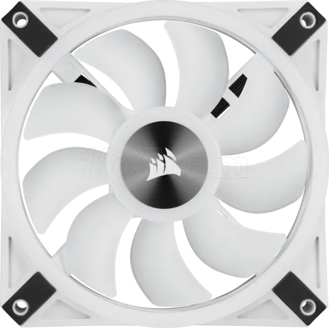 Photo de Ventilateur de boitier Corsair iCue QL120 RGB - 12cm (Blanc)