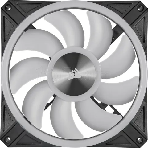 Photo de Ventilateur de boitier Corsair iCue QL140 PWM RGB - 14cm (Noir)