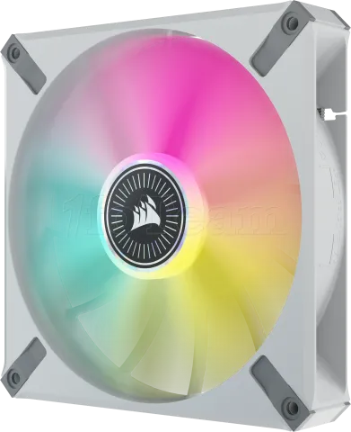 Photo de Ventilateur de boitier Corsair ML140 Elite Premium RGB 14cm (Blanc)