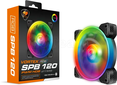 Photo de Ventilateur de boitier Cougar Vortex SPB RGB 12cm (Noir)