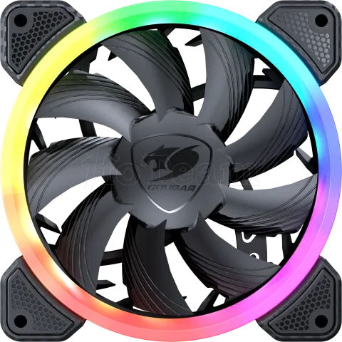 Photo de Ventilateur de boitier Cougar Vortex VK RGB 12cm (Noir)