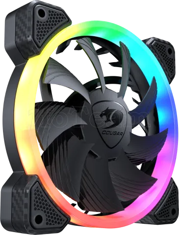 Photo de Ventilateur de boitier Cougar Vortex VK RGB 12cm (Noir)