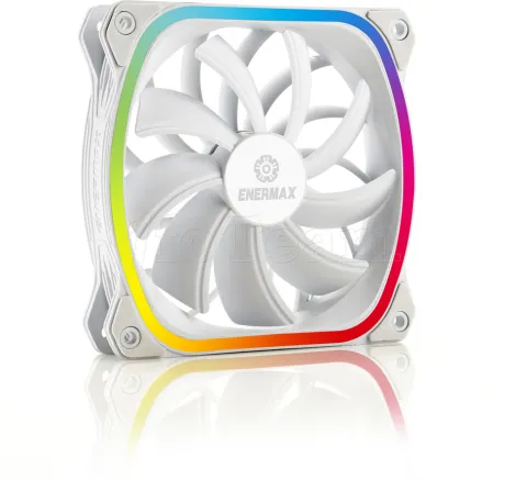 Photo de Ventilateur de boitier Enermax SquA RGB - 120mm (Blanc)